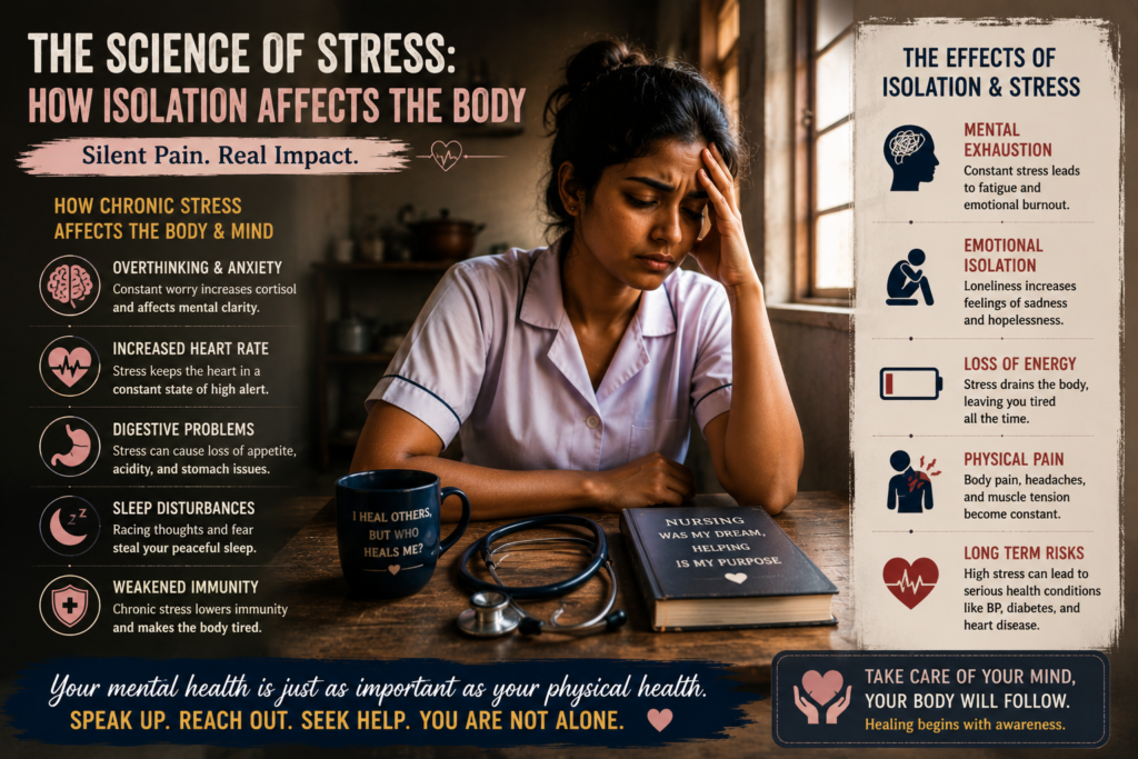 Stress And Mental Health. Effects Of Isolation. This Impact Of Emotional Isolation And Chronic Stress On Overall Health And Well-being.