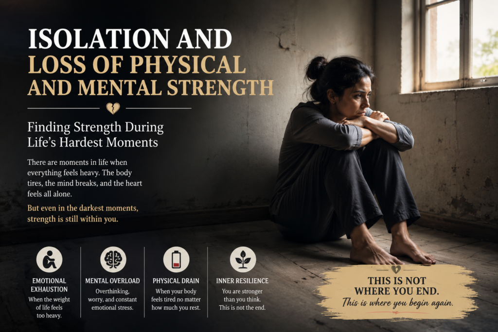 Isolation And Emotional Strength. A Visual Representation Of Isolation, Emotional Hardship, And Inner Strength.