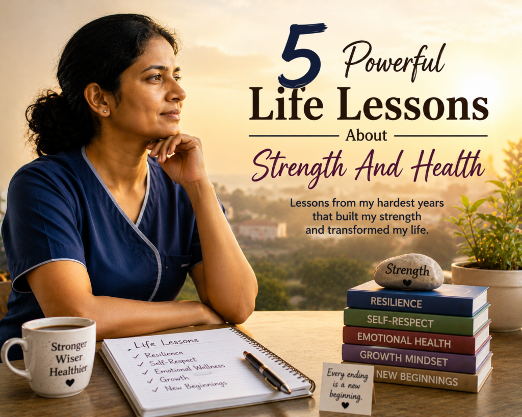 Life Lessons About Strength And Health Woman Reflecting On Personal Growth and Resilience