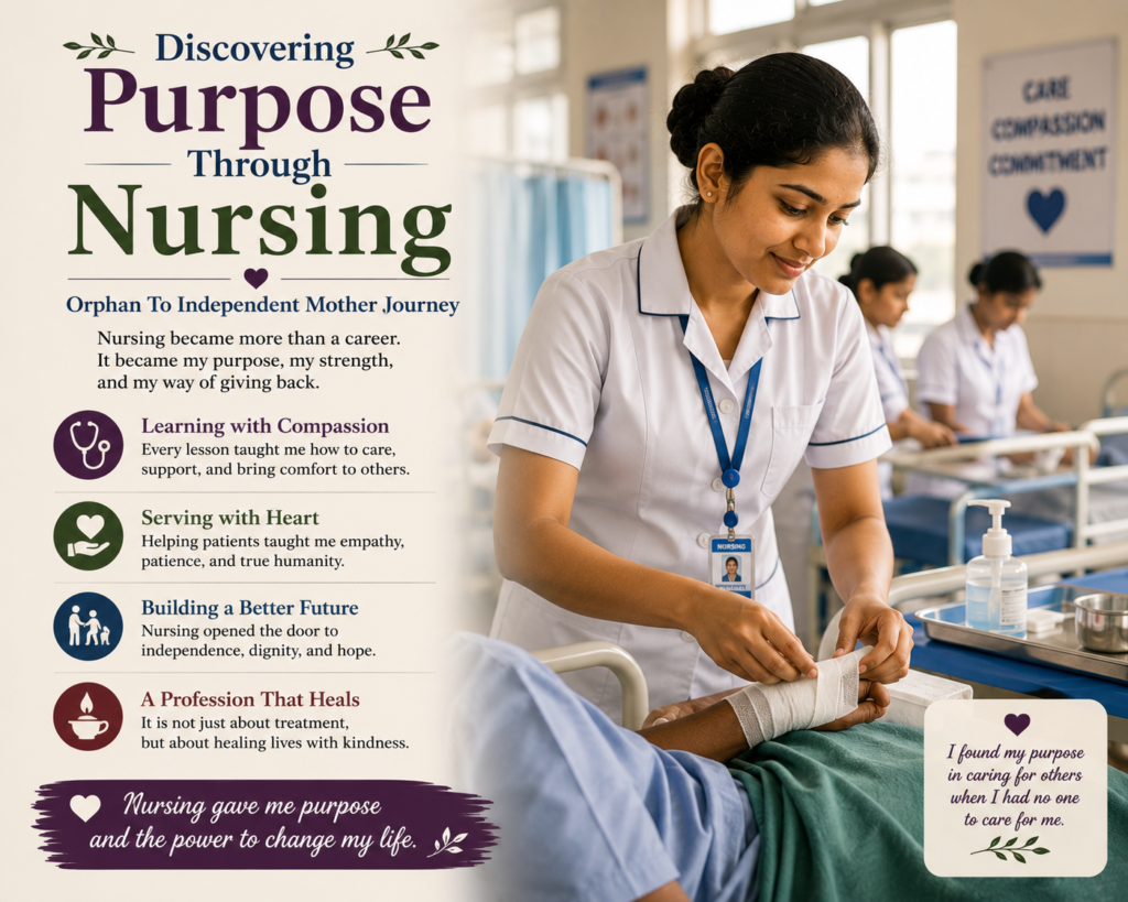 Orphan To Independent Mother Journey Highlights How Nursing Became A Path Toward Independence, Confidence, And Meaningful Service.