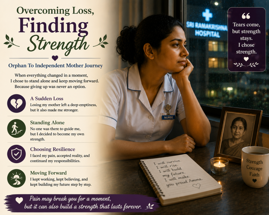 Orphan To Independent Mother Journey Demonstrates The Emotional Strength Required To Continue Moving forward After Losing a Loved One.