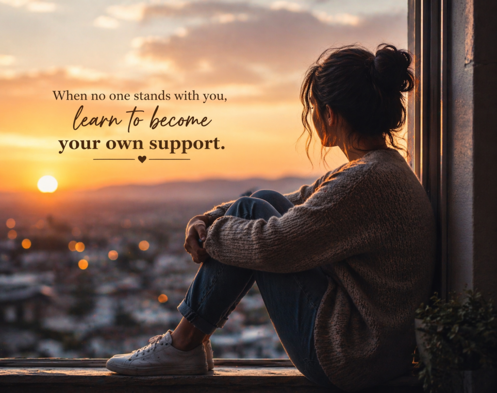 become your own support inner strength alone but strong