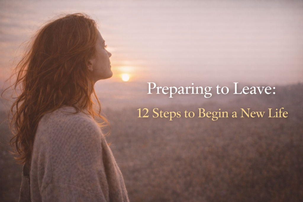 preparing to leave life change courage new beginning