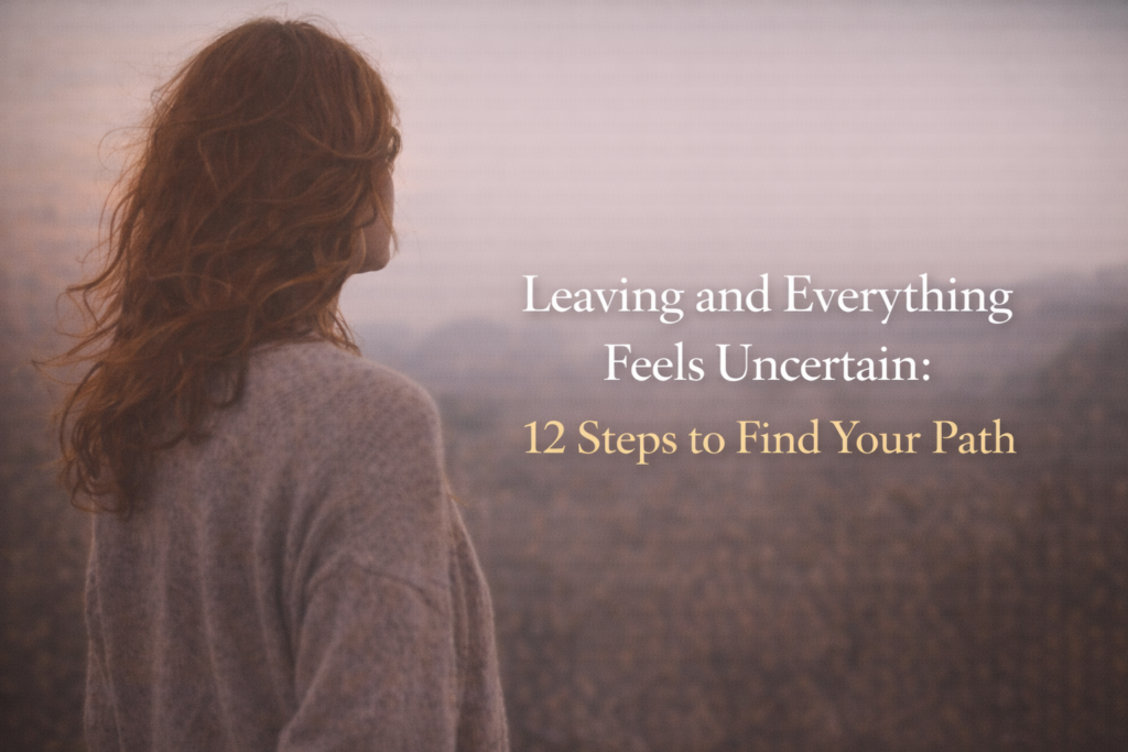first step away leaving life uncertainty new beginning