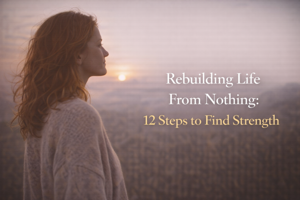 rebuilding life from nothing strength new beginning transformation